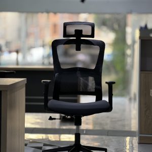 Chaise opérateur ergonomique avec appui-tête – Image 2