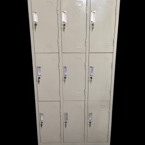 Armoire Vestiaire Multicases Métallique (9 Case / 3 Colonnes)