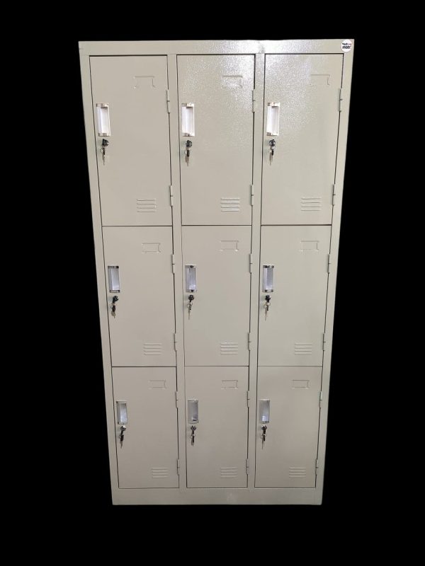 Armoire Vestiaire Multicases Métallique (9 Case / 3 Colonnes)
