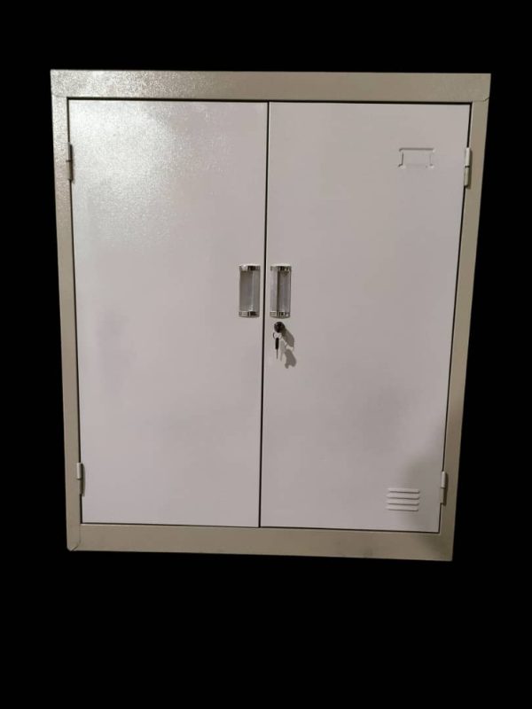 Armoire Métallique Basse à 2 Portes Battantes